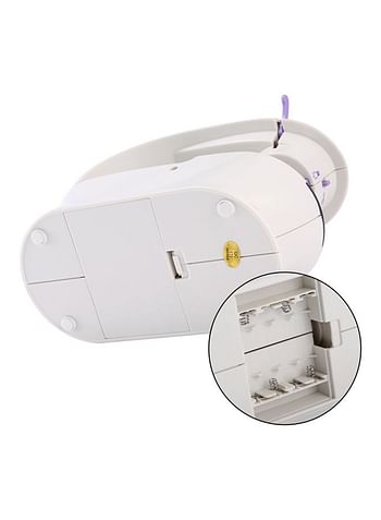 Portable Dual Speed Mini Sewing Machine H32520-UK White/Purple