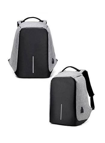 Multifunction USB Anti-Theft Backpack Black/Grey