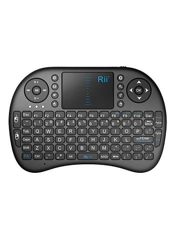 2.4G Wireless RC-Keyboard With Touch Pad Black