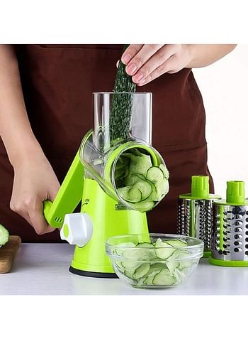 4-Piece Vegetable Slicer 15 x 10 x 17 centimeter Green