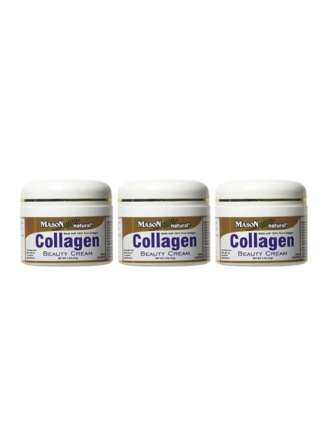 3-Piece Natural Collagen Beauty Cream 3x57grams