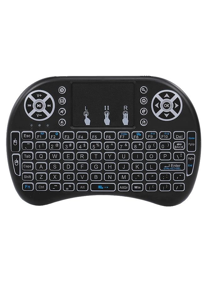 Rechargeable Touchpad Handheld RC Keyboard Black