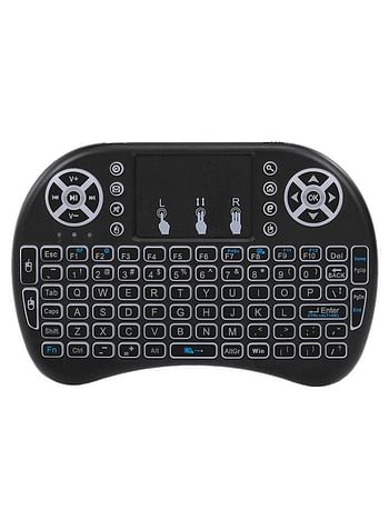 Rechargeable Touchpad Handheld RC Keyboard Black