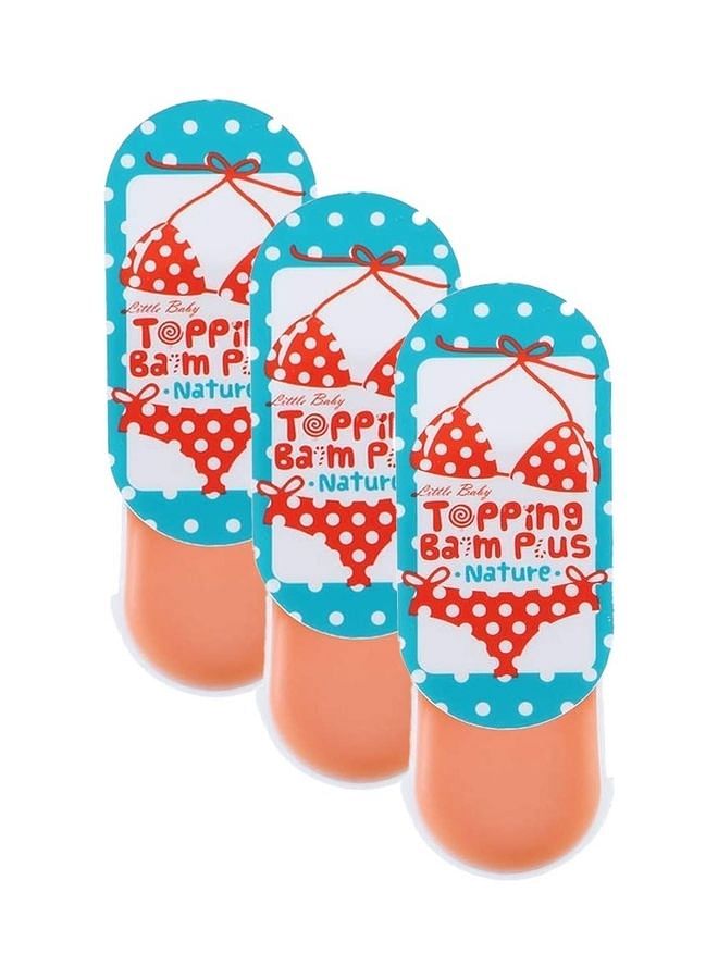 3-Piece Moisturize Free Smoothness And Softness Skin Care Topping Balm Plus Orange 3 X 30grams