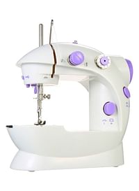 Mini Portable Electric Sewing Machine ZJ100888 White/Purple