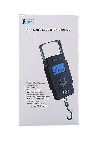 Electronic Portable Luggage Scale Black