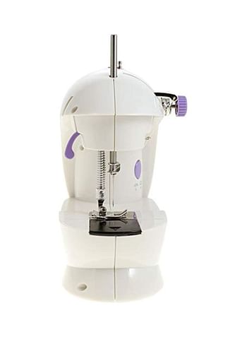 Portable Mini Sewing Machine White/Purple FHSM-202 White/Purple