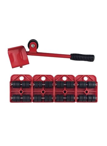 5-Piece Furniture Transport Hand Tool Set Red