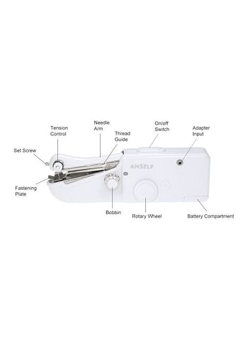 Portable Sewing Machine H18581 White