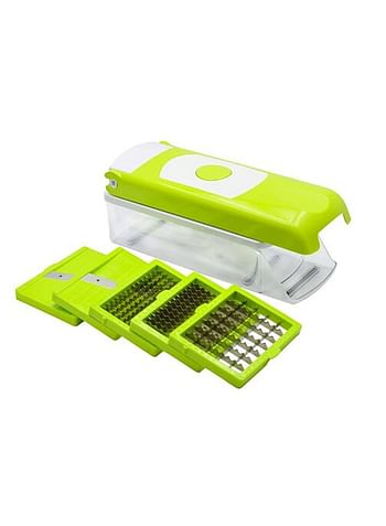 Fruit And Vegetable Slicer Green/Clear 26x10.5centimeter