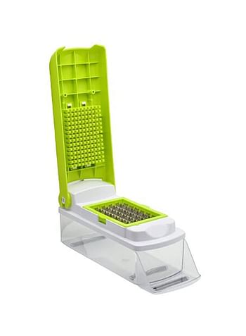 Fruit And Vegetable Slicer Green/Clear 26x10.5centimeter