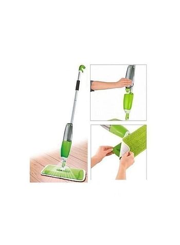 Microfibre Cleaning Spray Mop Green/Silver/Black