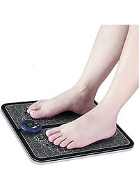 Portable Electric Foot Massage Mat Black/White 32 x 32cm