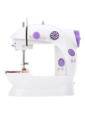 4-In-1 Mini Sewing Machine White/Purple 55846 White/Purple