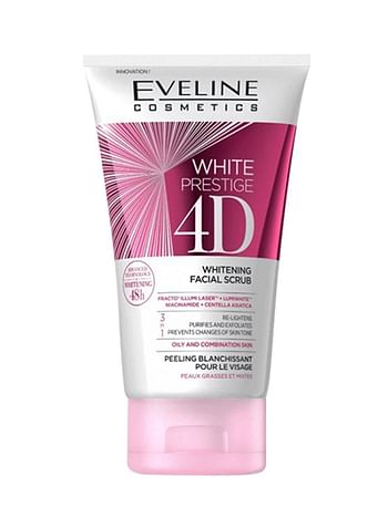 White Prestige 4D Whitening Facial Scrub 150ml