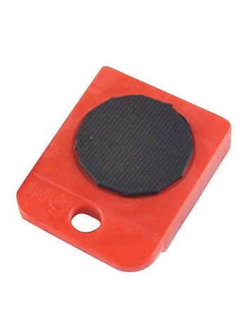 Pack Of 4 Furniture Transport Rollers Red/Black 10.05x7.5x2cm