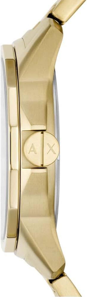 Armani Exchange Watch for Men Three-Hand Day-Date Movement - Gold