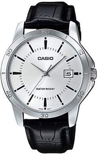 Casio MTP-V004L-7AUDF Men's Casual Watch (Black & Silver)