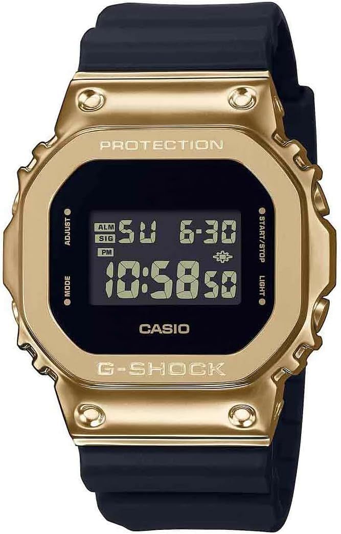 Casio G-Shock The Origin GM-5600G-9ER Digital Watch Black/Gold, Strap