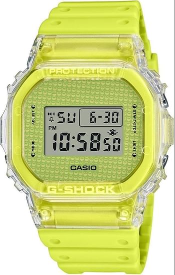 Casio G-Shock Watch - DW-5600GL-9DR Yellow Dial, Yellow Band