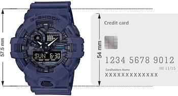 Casio G-Shock Analog-Digital World Time Watch GA-700VB-1ADR