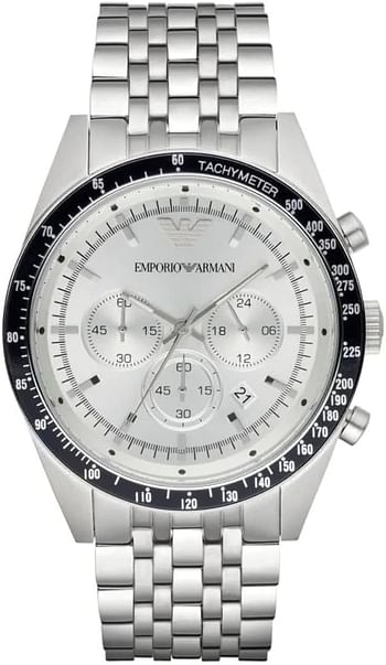 Emporio Armani Mens Quartz Watch Analog Display and Stainless Steel Strap AR6073