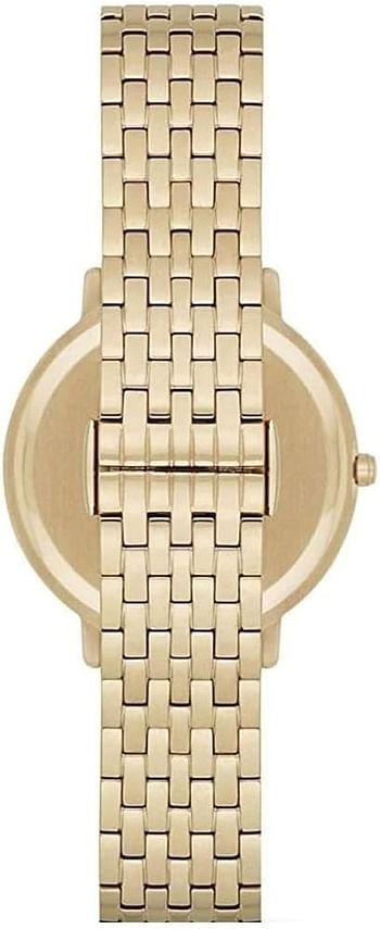 Emporio Armani Kappa Women's Analog Watch with White Dial and Stainless Steel Strap - AR11007