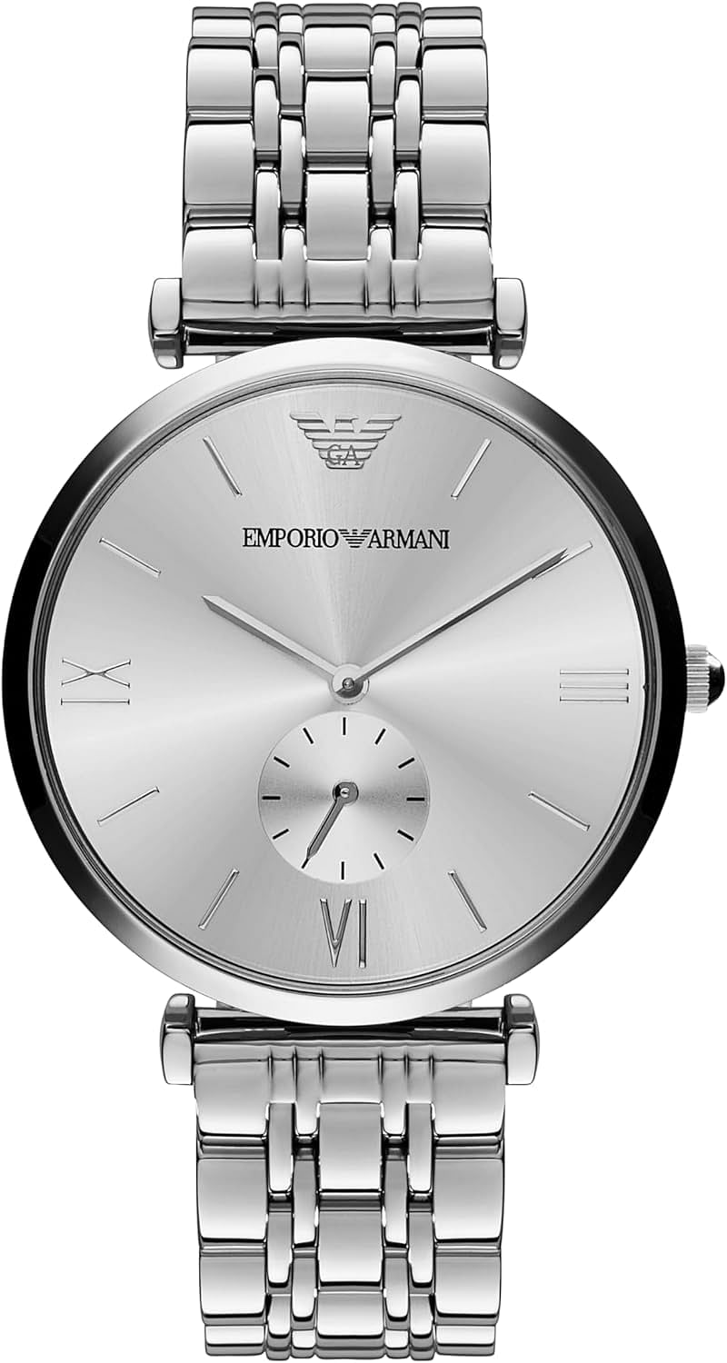 Emporio Armani Men's Stainless Steel Dress Watch with Quartz Movement AR1819