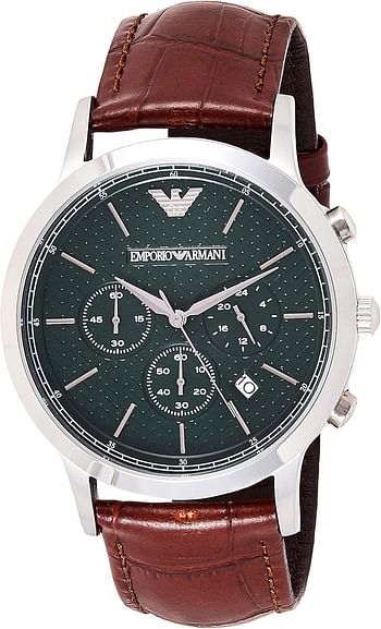 Emporio Armani Men's AR2493 Dress Tan Leather Watch