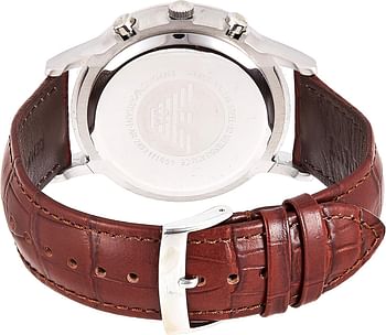 Emporio Armani Men's AR2493 Dress Tan Leather Watch