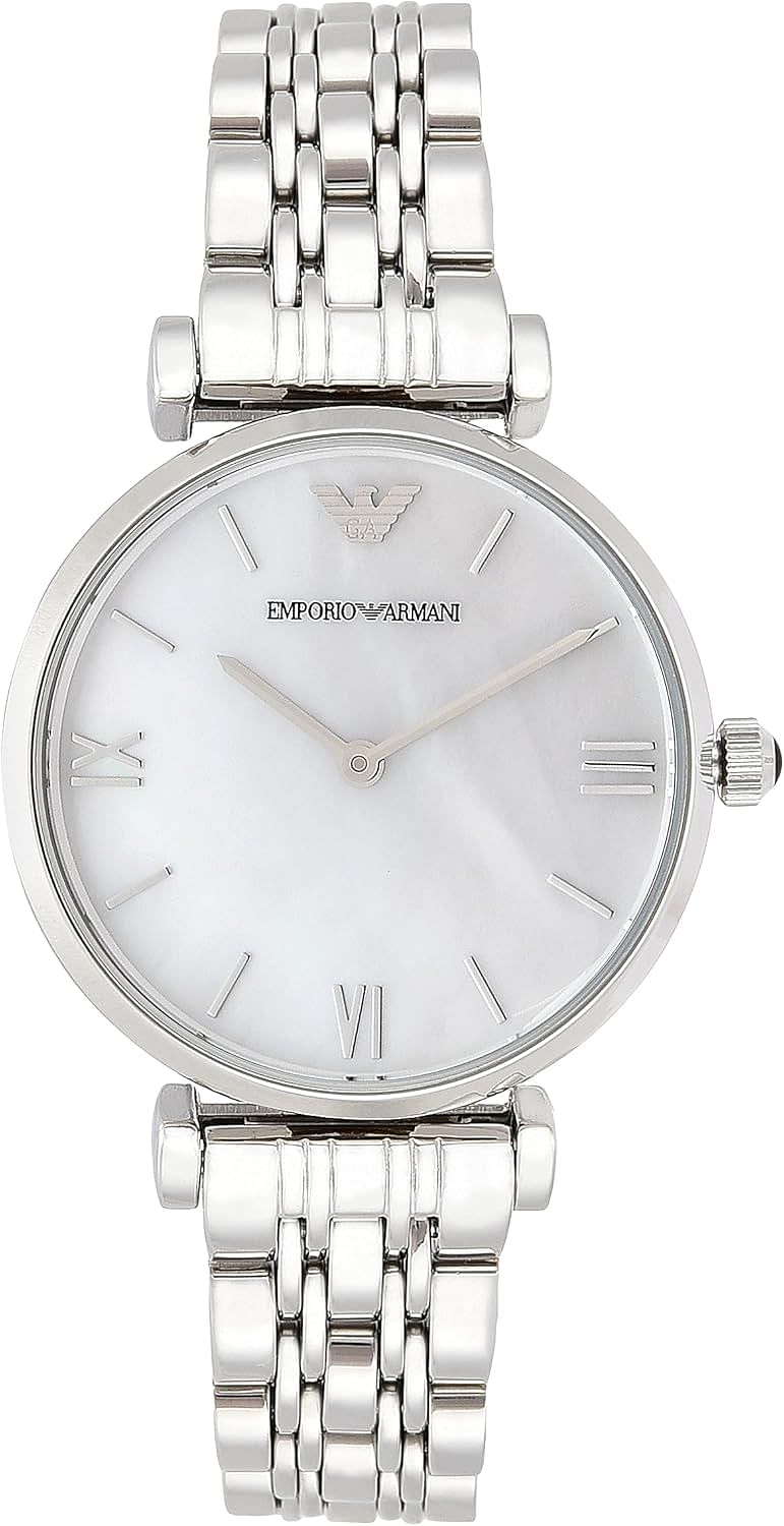 Emporio Armani Quartz Analog Mother of Pearl Dial Women's Watch AR1682