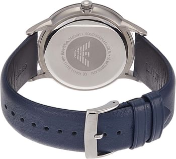 Emporio Armani Men's Quartz Watch, Analog Display and Leather Strap AR11119