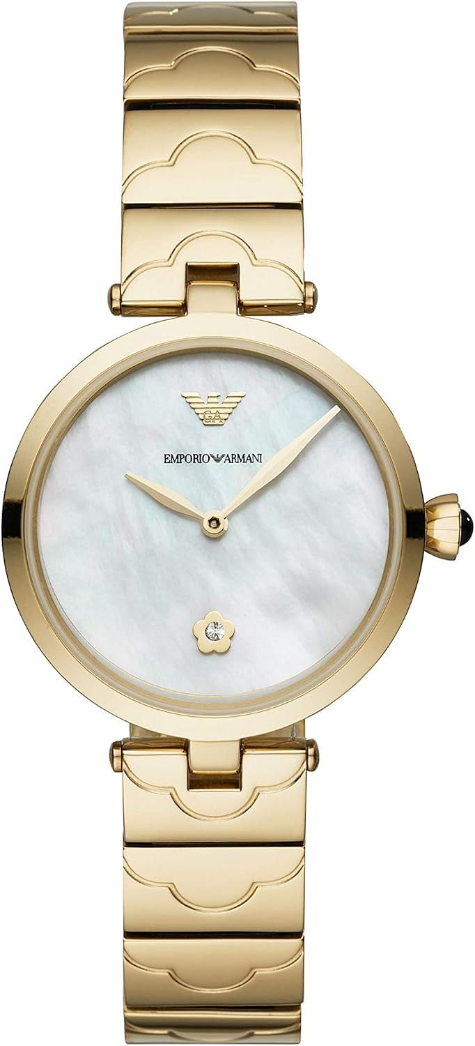 Emporio Armani Women's Arianna Quartz Watch with Analog Display and Stainless Steel Bracelet AR11198