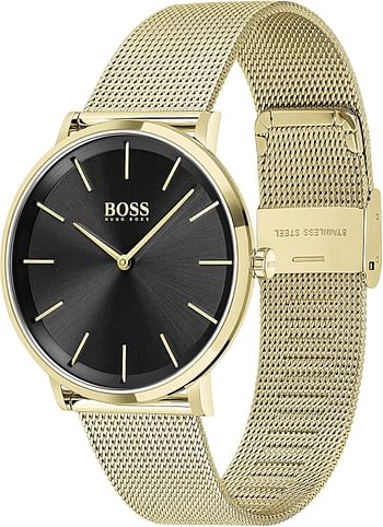 BOSS Men's SKYLINER Ultra Slim Quartz 40mm Watch Water Resistant Premium Minimalistic Timepiece for Business and Casual Wear