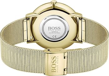 BOSS Men's SKYLINER Ultra Slim Quartz 40mm Watch Water Resistant Premium Minimalistic Timepiece for Business and Casual Wear