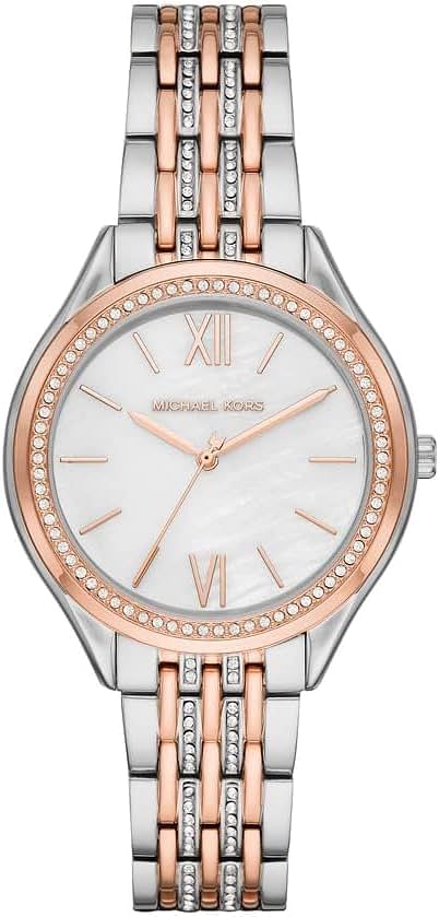 Michael Kors Women's Mindy Three-Hand Silver-Tone Alloy Watch MK7077