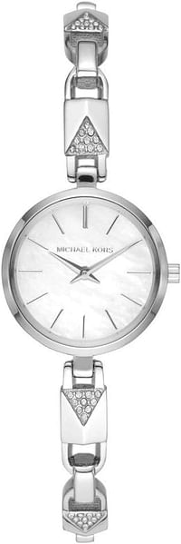 Michael Kors Jaryn Mercer Women's White Dial Stainless Steel Analog Watch - MK4438