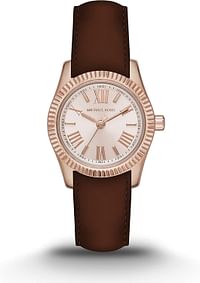 Michael Kors Womens Quartz Watch, Analog Display and Leather Strap MK2540