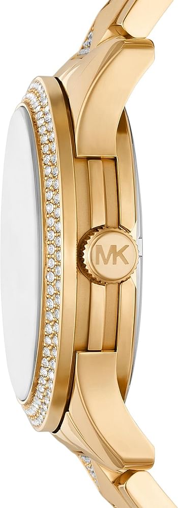 Michael Kors MK7390 - Runway Three-Hand Gold-Tone Stainless Steel Watch