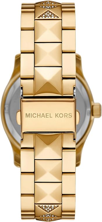 Michael Kors MK7390 - Runway Three-Hand Gold-Tone Stainless Steel Watch