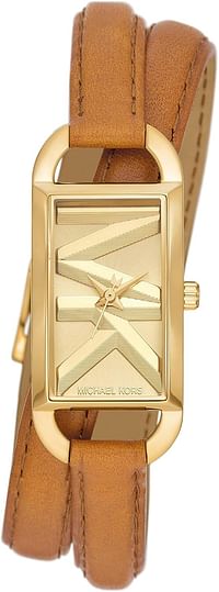 Michael Kors MK4721 - Empire Three-Hand Double Wrap Leather Watch