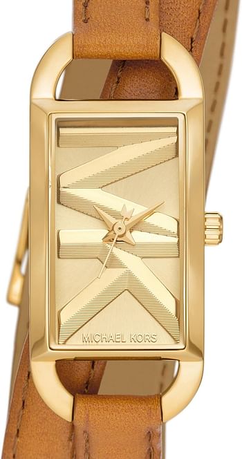 Michael Kors MK4721 - Empire Three-Hand Double Wrap Leather Watch