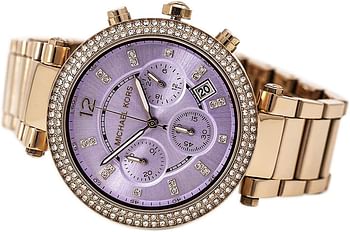 Michael Kors Women's MK6169 - Parker Rose Gold/Lilac Watch, Rose Gold/Lilac, 39, MK6169 - Parker