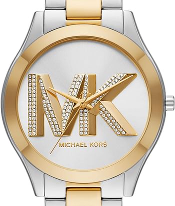 Michael Kors Runway Women's Three Hands Stainless Steel Quartz Watch, two-tone, Watch