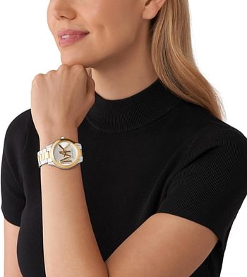 Michael Kors Runway Women's Three Hands Stainless Steel Quartz Watch, two-tone, Watch