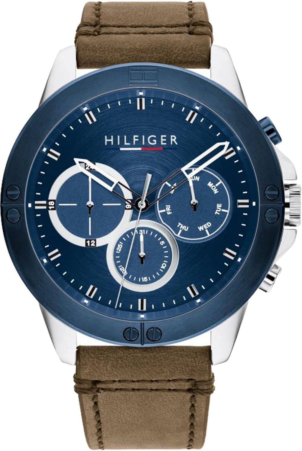 Tommy Hilfiger HARLEY Men's Watch, Analog 46 mm - Brown