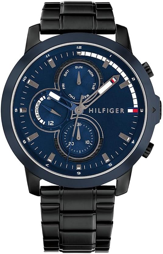 Tommy Hilfiger JAMESON LE Men's Watch, Analog 46 mm - Black