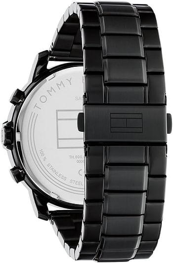 Tommy Hilfiger JAMESON LE Men's Watch, Analog 46 mm - Black