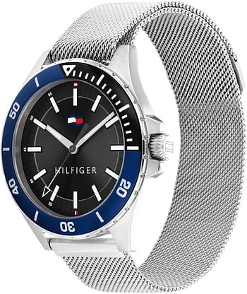 Tommy Hilfiger ADAPTIVE SPORT Men's Watch, Analog 43 mm - Silver