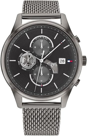 Tommy Hilfiger WESTON Men's Watch Analog 44 mm - Grey